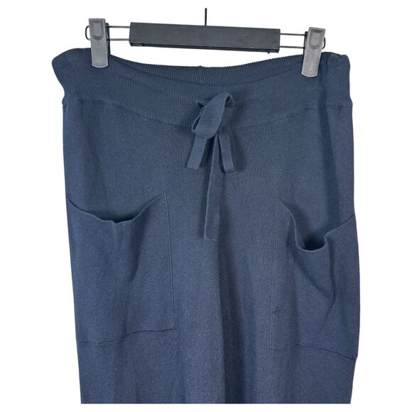 Planet by Lauren G Flowy Navy Blue Sweat Pants Size 1 US 4-8 - Picture 6 of 6